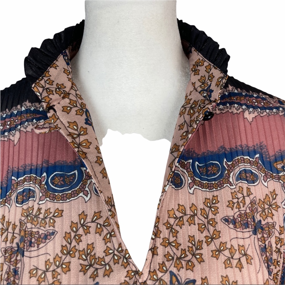 Lady Carol Petites Vintage Blouse Butterfly Pattern size SP - Picture 9 of 16